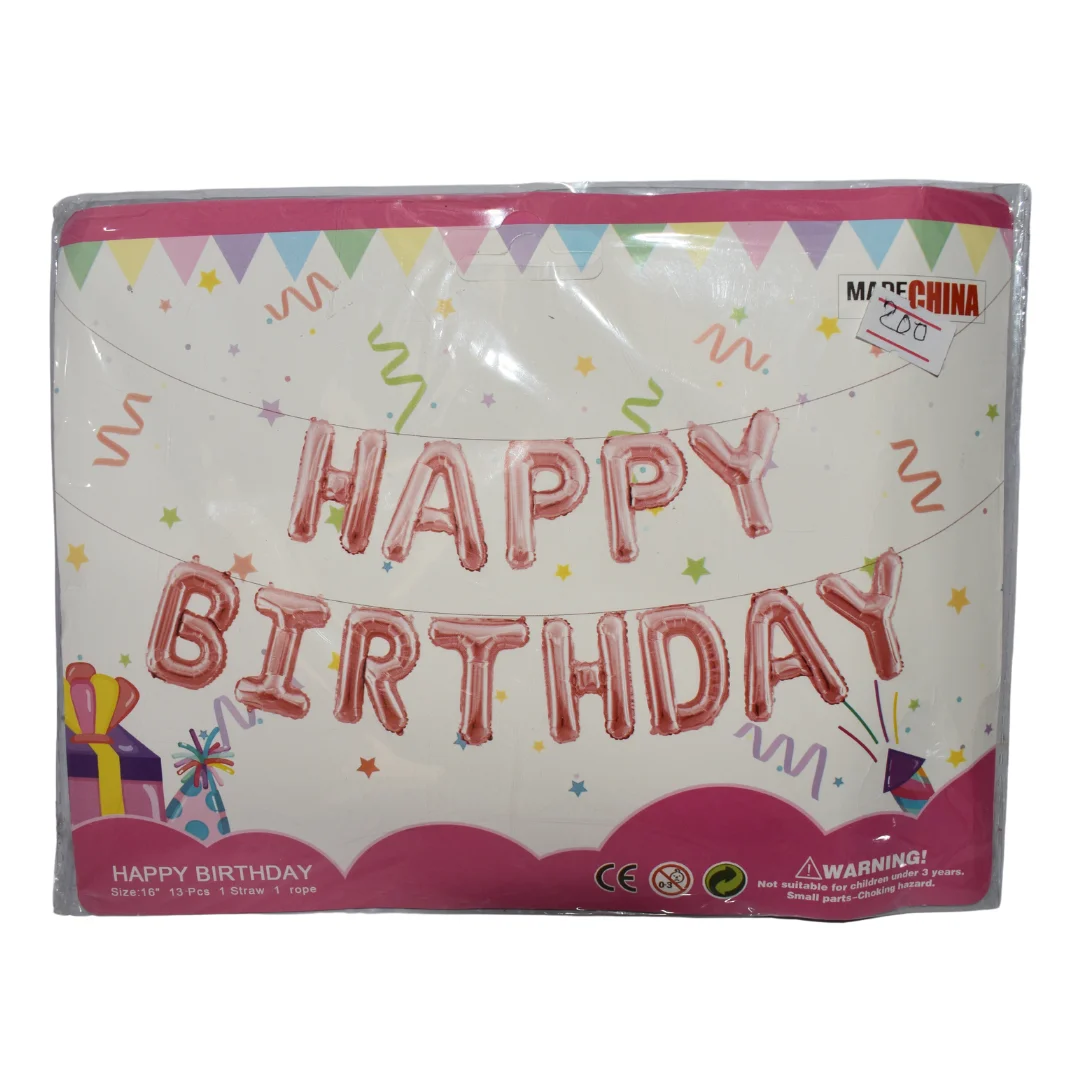 Happy Birthday Decoration Letter
